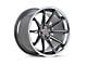 Ferrada Wheels CM2 Matte Graphite with Chrome Lip Wheel; Rear Only; 22x11 (08-23 RWD Challenger, Excluding Widebody)