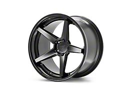 Ferrada Wheels FR3 Matte Black with Gloss Black Lip Wheel; Rear Only; 20x11.5 (08-23 RWD Challenger, Excluding Widebody)