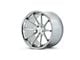 Ferrada Wheels FR4 Machine Silver with Chrome Lip Wheel; 20x10.5 (08-23 RWD Challenger, Excluding Widebody)