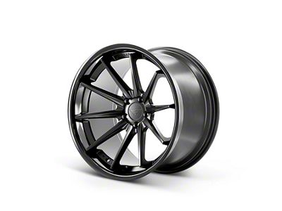 Ferrada Wheels FR4 Matte Black with Gloss Black Lip Wheel; 20x10.5 (08-23 RWD Challenger, Excluding Widebody)