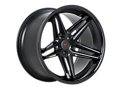 Ferrada Wheels CM1 Matte Black with Gloss Black Lip Wheel; 20x9; 35mm Offset (10-15 Camaro LS, LT, SS)