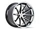 Ferrada Wheels CM2 Machine Black with Chrome Lip Wheel; 19x9.5; 35mm Offset (10-15 Camaro)