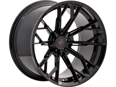 Ferrada Wheels FR11 Obsidian Black Wheel; 20x10; 28mm Offset (10-15 Camaro, Excluding ZL1)