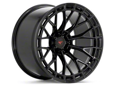 Ferrada Wheels FR12 Obsidian Black Wheel; 20x10; 28mm Offset (10-15 Camaro, Excluding ZL1)