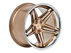 Ferrada Wheels CM1 Brushed Cobre with Chrome Lip Wheel; 20x9 (10-14 Mustang)