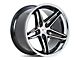 Ferrada Wheels CM1 Machine Black with Chrome Lip Wheel; 20x9 (10-14 Mustang)