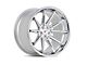 Ferrada Wheels CM2 Machine Silver with Chrome Lip Wheel; 20x9 (10-14 Mustang)