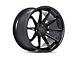 Ferrada Wheels CM2 Matte Black with Gloss Black Lip Wheel; 20x10 (10-14 Mustang)