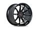 Ferrada Wheels CM2 Matte Black with Gloss Black Lip Wheel; 20x10.5 (10-14 Mustang)