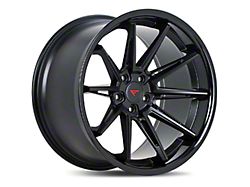 Ferrada Wheels CM2 Matte Black with Gloss Black Lip Wheel; 20x9 (10-14 Mustang)