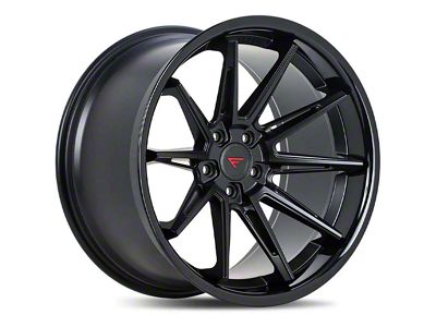 Ferrada Wheels CM2 Matte Black with Gloss Black Lip Wheel; 20x9 (10-14 Mustang)