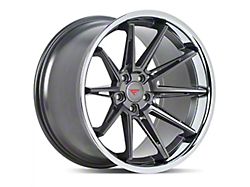 Ferrada Wheels CM2 Matte Graphite with Chrome Lip Wheel; 20x9 (10-14 Mustang)