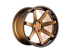 Ferrada Wheels FR1 Matte Bronze with Gloss Black Lip Wheel; Rear Only; 20x10.5; 25mm Offset (10-14 Mustang)