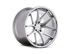 Ferrada Wheels FR2 Machine Silver with Chrome Lip Wheel; 20x9; 25mm Offset (10-14 Mustang)