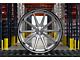 Ferrada Wheels FR4 Machine Silver with Chrome Lip Wheel; 20x10.5 (10-14 Mustang)