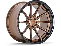 Ferrada Wheels FR4 Matte Bronze with Gloss Black Lip Wheel; 20x8.5; 35mm Offset (10-14 Mustang)