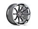Ferrada Wheels CM2 Matte Graphite with Chrome Lip Wheel; Rear Only; 20x10.5 (15-23 Mustang GT, EcoBoost, V6)