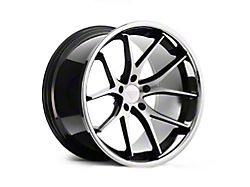 Ferrada Wheels FR2 Machine Black with Chrome Lip Wheel; Rear Only; 20x10 (15-23 Mustang, Excluding GT500)