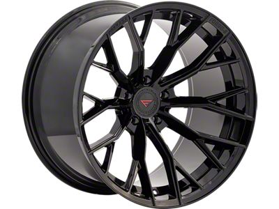 Ferrada Wheels FR9 Obsidian Black Wheel; 20x9; 35mm Offset (16-24 Camaro, Excluding ZL1)