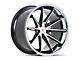 Ferrada Wheels CM2 Machine Black with Chrome Lip Wheel; 22x9.5 (11-23 RWD Charger, Excluding Widebody)