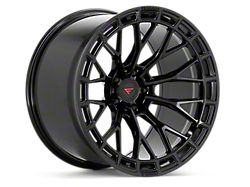 Ferrada Wheels FR12 Obsidian Black Wheel; Rear Only; 20x10; 13mm Offset (11-23 RWD Charger, Excluding Widebody)