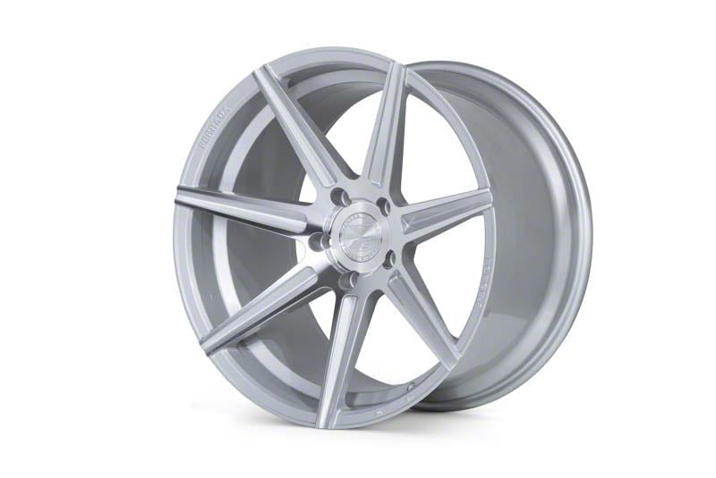 Ferrada Wheels Corvette F8-FR7 Machine Silver Wheel; Rear Only; 21x12 ...