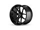 Ferrada Wheels FR2 Matte Black with Gloss Black Lip Wheel; Rear Only; 19x10.5 (20-24 Corvette C8 Stingray)