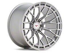 Ferrada Wheels FR12 Machine Silver Wheel; Rear Only; 20x12; 45mm Offset (05-13 Corvette C6)