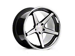 Ferrada Wheels FR3 Machine Black with Chrome Lip Wheel; 22x9 (21-24 Mustang Mach-E)