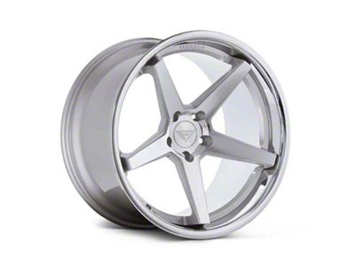 Ferrada Wheels FR3 Machine Silver with Chrome Lip Wheel; 22x9 (21-24 Mustang Mach-E)