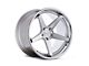 Ferrada Wheels FR3 Machine Silver with Chrome Lip Wheel; 22x9 (21-24 Mustang Mach-E)