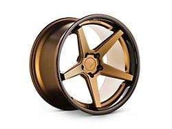 Ferrada Wheels FR3 Matte Bronze with Gloss Black Lip Wheel; 22x9; 40mm Offset (21-25 Mustang Mach-E)