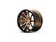 Ferrada Wheels FR4 Matte Bronze with Gloss Black Lip Wheel; Rear Only; 20x10.5 (21-24 Mustang Mach-E)