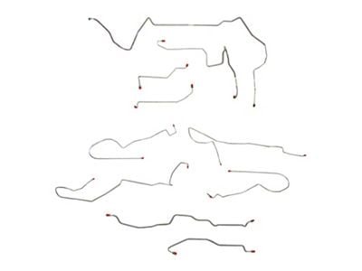 Fine Lines Complete Brake Line Kit; Stainless (98-02 Camaro w/ Traction Control & Disc Brakes)