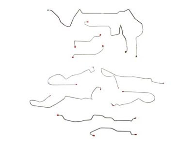 Fine Lines Complete Brake Line Kit; Steel (98-02 Camaro w/ Traction Control & Disc Brakes)