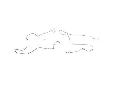 Fine Lines Intermediate Brake Line Kit; Stainless (98-02 Camaro w/ Traction Control)