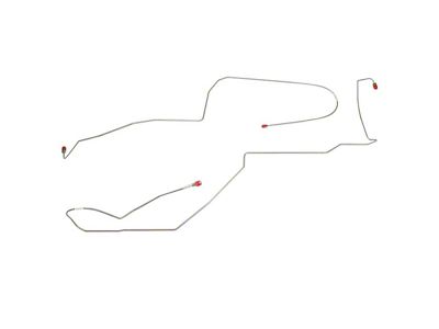 Fine Lines Intermediate Brake Line Kit; Steel (98-02 Camaro w/o Traction Control)