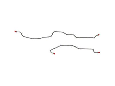 Fine Lines Rear Axle Brake Line Kit; Steel (95-97 5.7L Camaro w/ Traction Control)