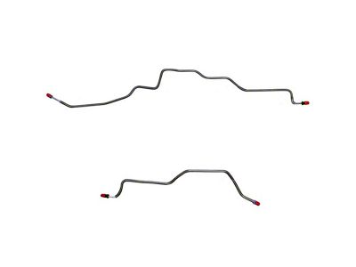 Fine Lines Rear Axle Brake Line Kit; Steel (98-02 Camaro w/o Traction Control)