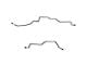 Fine Lines Rear Axle Brake Line Kit; Steel (98-02 Camaro w/o Traction Control)