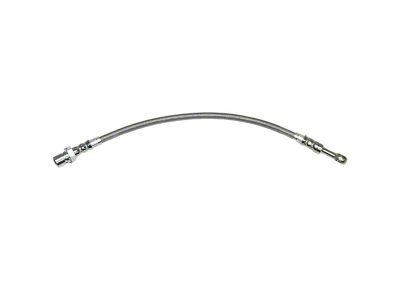 Fine Lines Front Braided Stainless Brake Hose Kit; Driver Side (96-98 Mustang GT)