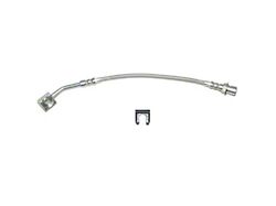 Fine Lines Front Braided Stainless Brake Hose Kit; Passenger Side (94-95 Mustang GT w/ ABS)