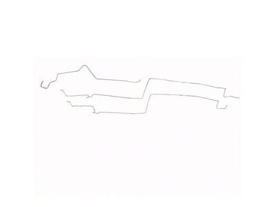 Fine Lines Fuel Line Kit; Stainless (87-93 Mustang GT w/o Subframe Connectors)