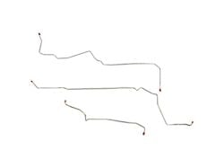 Fine Lines Intermediate Brake Line Kit; Stainless (94-95 Mustang GT w/ ABS)