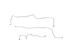 Fine Lines Intermediate Brake Line Kit; Stainless (96-98 Mustang GT w/ ABS)