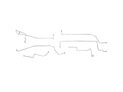 Fine Lines Intermediate Brake Line Kit; Steel (99-04 Mustang GT w/ Traction Control)