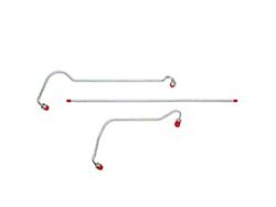 Fine Lines Power Steering Rack Lines; Stainless (80-04 Mustang)