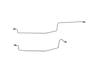 Fine Lines Rear Axle Brake Lines; Stainless (84-86 Mustang SVO)