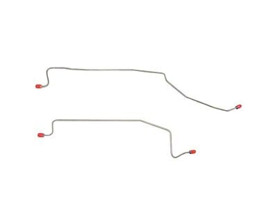 Fine Lines Rear Axle Brake Lines; Stainless (94-95 Mustang GT w/ ABS)