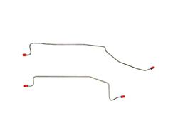 Fine Lines Rear Axle Brake Lines; Steel (94-95 Mustang GT w/ ABS)